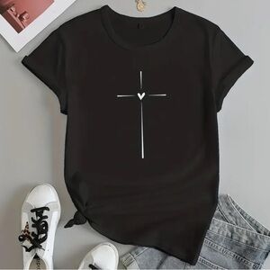 Printed cross T-shirt | SIZE M